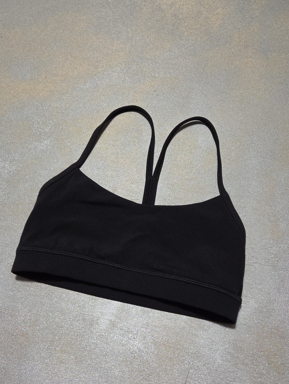 lululemon athletica Black Slim-Strap Sports Bralette Xs Square Tag